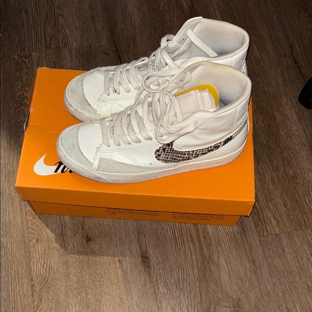 Nike White High-Top Sneakers